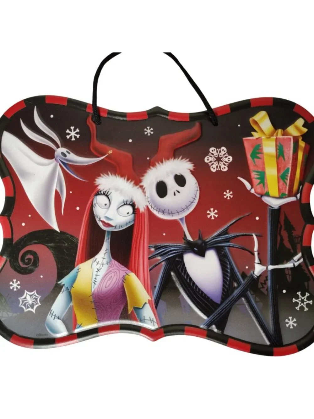Disneys The Nightmare Before Christmas Jack and Sally Metal Hanging Sign